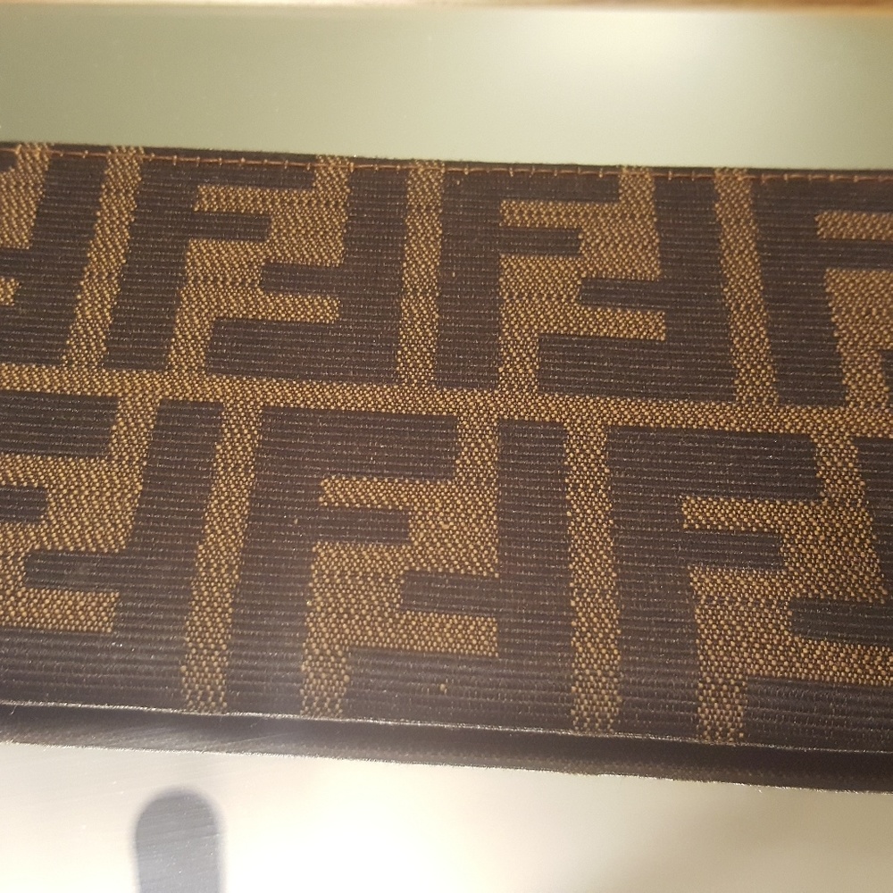 Fendi check book cover